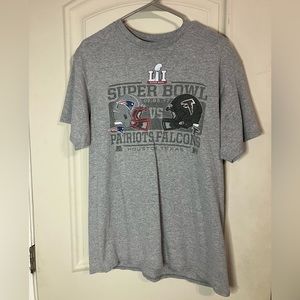 Super Bowl LI 2017 Patriots Falcons Shirt L